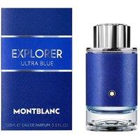 Montblanc Men's Explorer Ultra Blue Eau De Parfum in Clear | Size: 60ml