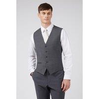Ted Baker Men's Premium Charcoal Panama Slim Waistcoat in Grey | Size: 54R