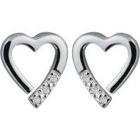 Hot Diamonds Women's Romantic Earrings in Silver | Size: 12mm