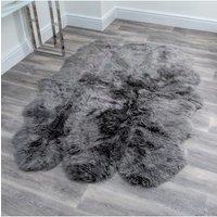 Sextuple Grey Sheepskin Rug