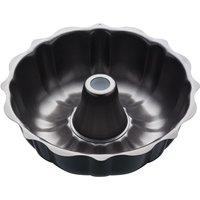MasterClass Non-Stick Fluted Ring Cake Pan, 27cm in Grey