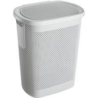 Keeeper Hinged Lid Laundry Hamper Air-Permeable Nordic Grey