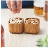MijMoj Design Salt & Pepper Pinch Pot Set in Light Oak