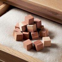 mysmartbuy 100x Cedarwood Cubes Fragrant Blocks Moth Odour Free in Brown