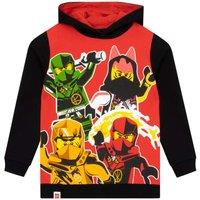 Lego Ninjago Boy's Sora, Lloyd & Kai Hoodie in Red | Size: 4-5 Years