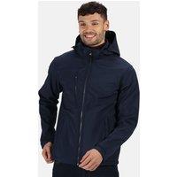 Regatta Men's Venturer 3-layer Printable Hooded Softshell Jacket in Mid Navy | Size: Medium