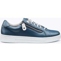 Hotter Women's Wide Fit 'Leonie' Trainers in Dark Blue | Size: 4