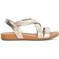 Dune London Women's 'Landies' Leather Sandals in Brown | Size: 3