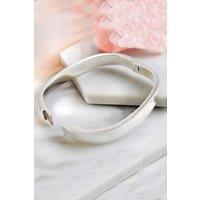 Otis Jaxon London Women's Polished Oval Sterling Silver Solid Bangle Bracelet