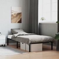 Berkfield Home Metal Bed Frame Black 90x190 cm Single