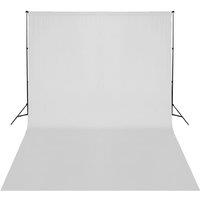 Telescopic Background Support System + White Backdrop 3 x 5 m
