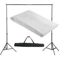 Berkfield Home Backdrop Support System 300 x 300 cm White