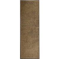 Berkfield Home Doormat Washable Brown 60x180 cm