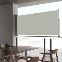 Berkfield Home Patio Retractable Side Awning 60x300 cm Cream in Beige
