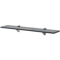 Berkfield Home Floating Shelf Glass 60x10 cm 8 mm in Black