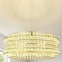 CGC Lighting Sasy Gold & Crystal Adjustable Ceiling Light Pendant