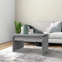 Berkfield Home Coffee Table Grey Sonoma 68x50x38 cm Engineered Wood | Size: 68 x 50 x 38 cm