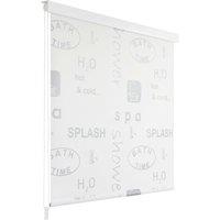 Berkfield Home Shower Roller Blind 140x240 cm Splash in Grey