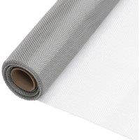 Mesh Screen Stainless Steel 112x1000 cm Silver