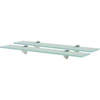 Berkfield Home Floating Shelves 2 pcs Glass 60x20 cm 8 mm in Clear