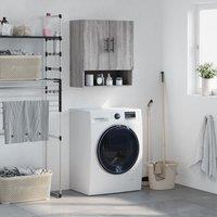 Berkfield Home Wall Cabinet Grey Sonoma 60x31x70 cm Engineered Wood | Size: 60 x 31 x 70 cm