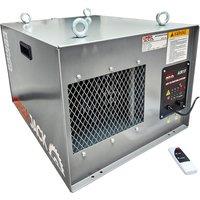 Lumberjack Workshop Air Filter System with 3 Speed & Infrared Remote Control in Silver | Size: 1000mm x 400mm