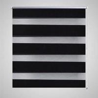 Berkfield Home Zebra Blind 80 x 150 cm Black