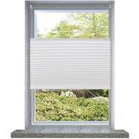 Berkfield Home Plisse Blind 80x100cm White Pleated Blind | Size: 80x100 cm
