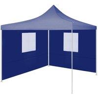 Berkfield Home Professional Folding Party Tent with 2 Sidewalls 2x2 m Steel Blue