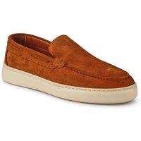 Pavers Men's Leather Slip-On Shoes in Tan | Size: 9