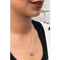 Otis Jaxon London Women's Sunray Sterling Silver Pendant Necklace in Gold