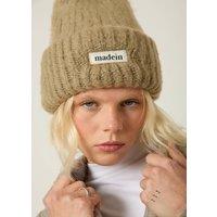 Madein Women's Boucle Knit Kiersten Beanie in Beige