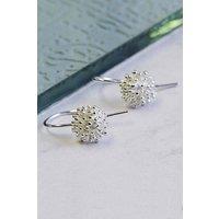 Otis Jaxon London Women's Dandelion Sterling Silver Floral Drop Earrings