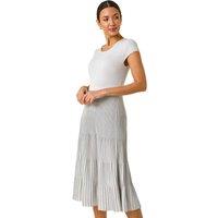 Shimmer Knit Pleated Dress
