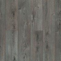 Vinyl Flooring UK Lovla Wood Effect 8mm Laminate Flooring - 9 Planks - Covers 2.179sqm in Dark Grey