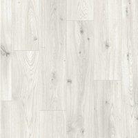 Vinyl Flooring UK Locfl 8mm Laminate Flooring - 9 Planks - Covers 2.179sqm in White