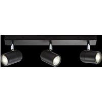 Netlighting GU10 Triple Bar Spotlight Matt Black 230V IP44 20W