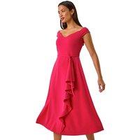 Bardot Ruffle Wrap Dress