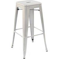 netfurniture Lyone High Kitchen Bar Stool Grey