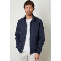 threadbare Men's Zip Up Harrington Jacket in Blue | Size: XL