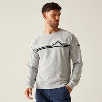 Regatta Men's 'Nithsdale' Crewneck Sweatshirt in Pale Grey | Size: 2XL
