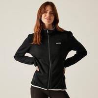 Regatta Women's Newhill II Full Zip Marl Active Fleece in Black | Size: 18