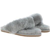 Fenland England Women's Luxury Sheepskin Flip Flops in Grey | Size: 7-8