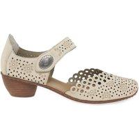 Rieker Women's 'Pia' Mary Jane Court Shoes in Cream | Size: 6