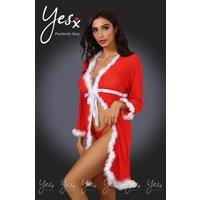 Yx948 Red White Gown And Thong