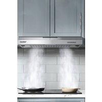 COMFEE 60cm Visor Cooker Hood Under Cabinet Range Hood Wall Mounted Extractor with LED