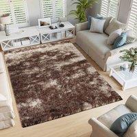 Desire Rugs Modern Soft Two Tone Shimmer Shaggy Area Rugs in Bronze | Size: 120 cm x 170 cm