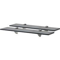 Floating Shelves 2 pcs Glass 50x10 cm 8 mm