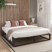 GFW Platform Bedframe in Black | Size: Small Double