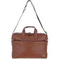 Brampton London 'Commandeer' Real Leather Laptop Bag in Tan
